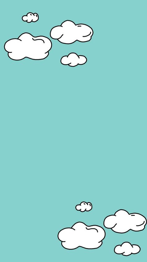 Turquoise Phone Wallpaper, Clouds Wallpaper Cartoon, Turquoise Wallpaper Backgrounds, Turquoise Wallpaper Iphone Backgrounds, Cute Phone Backgrounds Iphone Wallpaper Pattern, Turquoise Wallpaper Aesthetic, Turquoise Wallpaper Iphone, Cute Cloud Wallpaper, Green And Blue Wallpaper