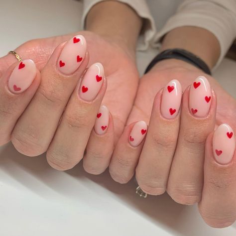 Vday Nails, Heart Nail Designs, Milky Nails, Valentine Nail Art, February Nails, Valentine Nails, Nail Designs Valentines, Heart Nails, Nail Arts