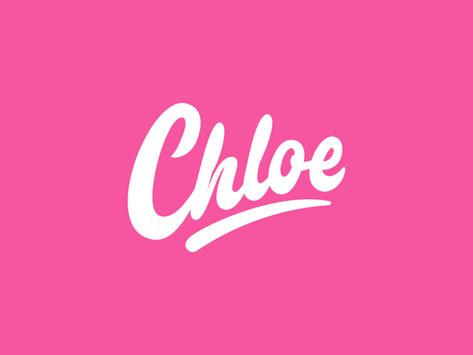 Chloe - Personal Logo by Yevdokimov Type Chloe Name Meaning, Chloe Name, Kindergarten Logo, Hand Lettering Logo, Personal Logo Design, Handwritten Logo, Keychain Crochet, Calligraphy Logo, Lil Sis