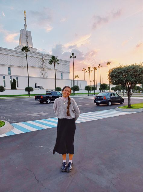 Temple Trip Outfit, Modest Lds Outfits, Modest Mission Trip Outfits, Lds Sunday Outfits, Cute Mission Fits, Lds Mission Dresses, Lds Dresses Church, Mexico Mission Trip Outfits, Modest But Trendy Outfits