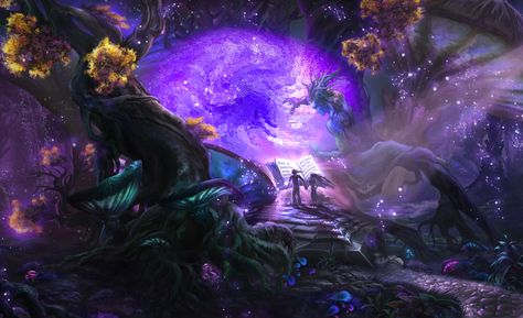 ArtStation - Vision gift from the peaks of my soul..., JC Art & Design Magic Background, 2k Wallpaper, Forest Tapestry, World Wallpaper, Fantasy Background, Forest Background, Magic Forest, Magic Aesthetic, Forest Wallpaper