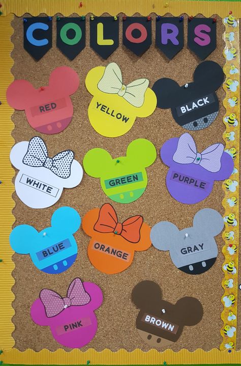 Disney Circle Time, Disney Theme Classroom Door Ideas, Mickey Mouse Daycare Theme, Happiest Classroom On Earth, Classroom Decor Preschool Ideas, Mickey And Minnie Mouse Classroom Theme, Mickey Mouse Classroom Decorations, Mickey Mouse Preschool Classroom, Daycare Room Themes Classroom Decor