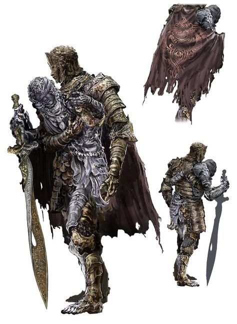 Dark Souls Concept Art, Fashion Souls, Armor Drawing, Dark Souls Art, Twin Souls, 다크 판타지, Elden Ring, Concept Art Character, Game Concept Art