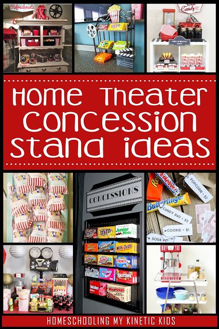 Movie Theatre Concession Stand, Movie Night Concession Stand Ideas Diy, Movie Theater Candy Display, Home Theater Candy Bar, Movie Snack Station, Theater Room Candy Display, Movie Night Snack Station, Home Movie Concession Stand, Home Theatre Concession Stand Ideas