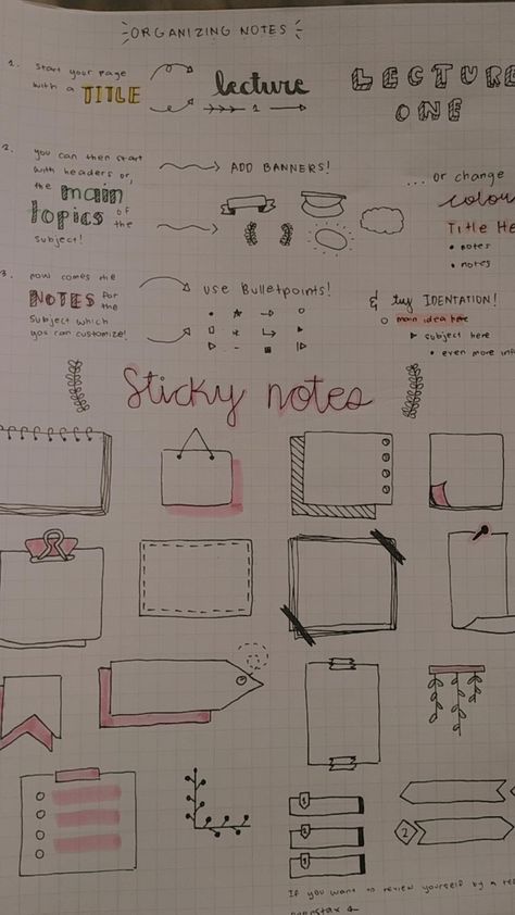 Note Header Ideas Simple, How To Make My Notes Look Pretty, Side Notes Ideas, Cute College Notes, Study Notes Organization Ideas, Study Note Idea, Aesthetic Note Making Ideas, Pretty Study Notes Layout, Ways To Make Your Notes Prettier