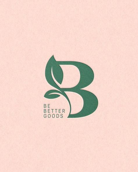 An amazing brand identity designed for @bebettergoods 💚 Providing bio-based products that are better for consumers’ homes and the environment, a much better choice. ☘️ Brand commits to never using petroleum derivatives in their cleaning products and uses packaging that is environmentally responsible. ✨ I customised their Submark logo to give it a unique touch that perfectly matches with the brand vision. 🤍 Loving these earthy colours and elevated but welcoming type. What do you think of t... Good Logos Design, Logos With Long Names, Elevated Logo Design, Sustainability Logo Design Inspiration, Unique Product Ideas, Clean Design Graphic, Sustainable Branding Design, App Logo Design Inspiration, Personal Brand Logo Design Inspiration