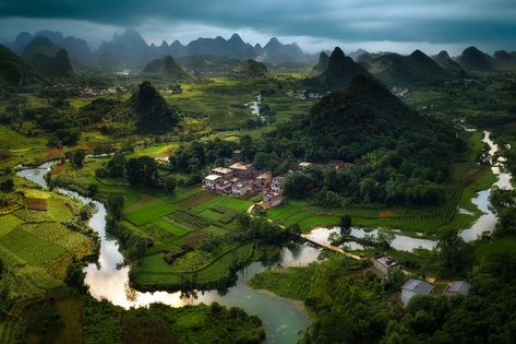 Mystic River, Mountain Illustration, Cascade Waterfall, Putao, Mountain Wallpaper, Morning View, Mountain Village, Mountain Paintings, Green Mountain