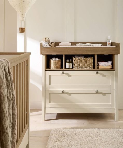 Create the contemporary nursery of your dreams with the Harwell nursery furniture range. Shop innovative designs including a dresser/changer, cotbed and baby wardrobe. Baby Drawer, Baby Changer, Modern Nursery Furniture, Contemporary Nursery, Newborn Room, Baby Dresser, Bedside Crib, Nursery Dresser, Baby Changing Table