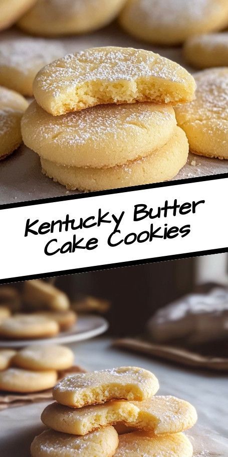 Crumbl Kentucky Butter Cake Cookies are a delectable blend of moist, buttery cake flavors and crispy cookie textures. Perfectly golden on the outside and wonderfully soft on the inside, these cookies capture the essence of a traditional Kentucky butter cake in every bite. Enjoy these treats as a delightful dessert or a sweet afternoon snack. Kentucky Butter Cake Cookies Crumbl, Tea Cake Cookies Southern Style, Mini Butter Cake, Butter Crisp Cookies, Watergate Cookies, Kentucky Butter Cookies, Pink Sugar Cookie Recipe, Kentucky Butter Cake Cookies, Whiskey Cookies