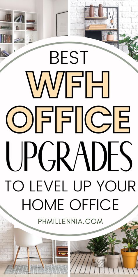 WFH is here to stay and stay for good. If haven’t yet given thought to creating a dedicated home office, you’re clearly due for an upgrade. Investing in your home office & ensuring an ideal WFH environment is worth your time, money, & effort, and pays lasting dividends to your health, happiness, & career success. From ergonomic chairs to laptops to mounts & stands, here are the best home office upgrades you need to elevate your WFH setup. #phmillennia #wfh #remotework #homeoffice #desk #laptop Home Office Upgrade, Remote Work Office Setup, Home Office With Treadmill, Husband And Wife Home Office, Home Office With Treadmill Layout, Home Office Before And After, Work From Home Office Ideas Small Spaces Apartment Therapy, Best Home Office Setup, Standing Desk Setup Ideas