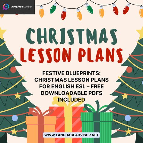 Christmas Lesson Plans. Festive Blueprints: Christmas Lesson Plans for English ESL – Free Downloadable PDFs Included December Lesson Plan Themes, Christmas Lesson Plans, December Lesson Plans, Christmas Lesson Plan, December Lessons, Christmas Lesson, English Lesson Plans, Lesson Plans For Toddlers, Esl Lesson Plans