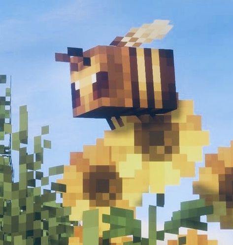 Minecraft Spotify Cover, Bee Icon Aesthetic, Minecraft Bee Aesthetic, Minecraft Pfp Aesthetic, Minecraft Icons Aesthetic, Minecraft Widgets, Bee Minecraft, Icons Minecraft, Minecraft Pfp