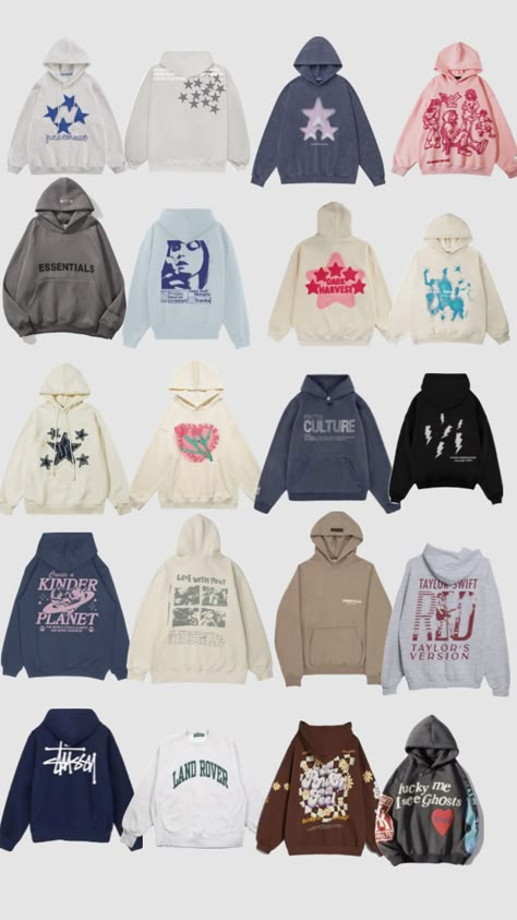 Hoodies :) Outfit Ideas Easy, Shirt Outfit Ideas, Stussy Hoodie, Trendy Hoodies, Casual Preppy Outfits, Women's Hoodies, Outfit Inspo Casual, Trendy Outfits For Teens, Cute Lazy Day Outfits