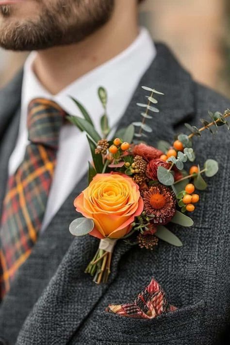 Burnt Orange Wedding Ideas, Burnt Orange Wedding Colors, Wedding Colors 2025, Bridesmaid Dresses Champagne, Orange Wedding Ideas, Fall Sunflower Weddings, Burnt Orange Bridesmaid, Fall Groom, Orange Wedding Cake