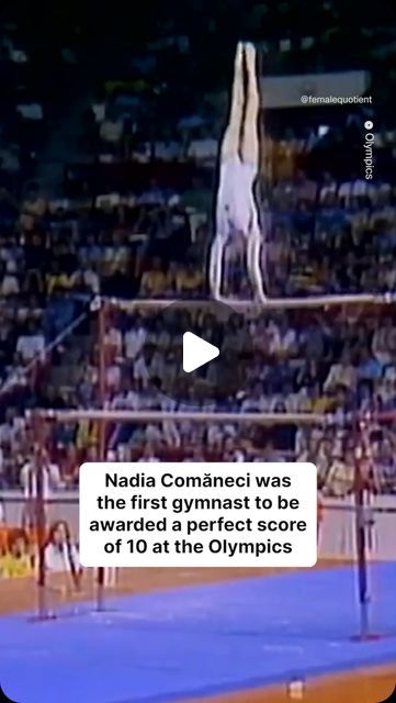 Shelley Zalis on Instagram: "Women’s gymnastics reigns as one of the Games’ most-watched sporting events, so in honor of the #Olympics beginning today, I’m resurfacing my favorite clip of Nadia Comăneci from the 1976 Olympic Games in Montreal. The Romanian gymnast was the first to ever receive a perfect 10—and it wasn’t her last. She was awarded a perfect 10 several more times in Montreal and at the 1980 games in Moscow.

She was only 14 years old when she achieved this feat, as was I, and I very clearly remember being in awe of her talent and dedication. 

As the 2024 Olympics kick off today in Paris and I’m simply ecstatic for more historical moments like this one!" Nadia Comaneci Perfect 10, Nadia Comaneci 1976, 1976 Olympics, Gymnastics Tricks, Nadia Comaneci, 2024 Olympics, Historical Moments, Perfect 10, The Olympics