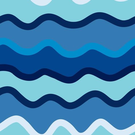 Hand drawn stripes seamless pattern. Funny waves background. Abstract wavy line endless wallpaper. Wavy Lines Wallpaper, Wavy Blue Wallpapers, Yellow Wavy Background, Abstract Wave Pattern, Waves Seamless Pattern, Waves Background, Vector Art, Seamless Patterns, Vector Free