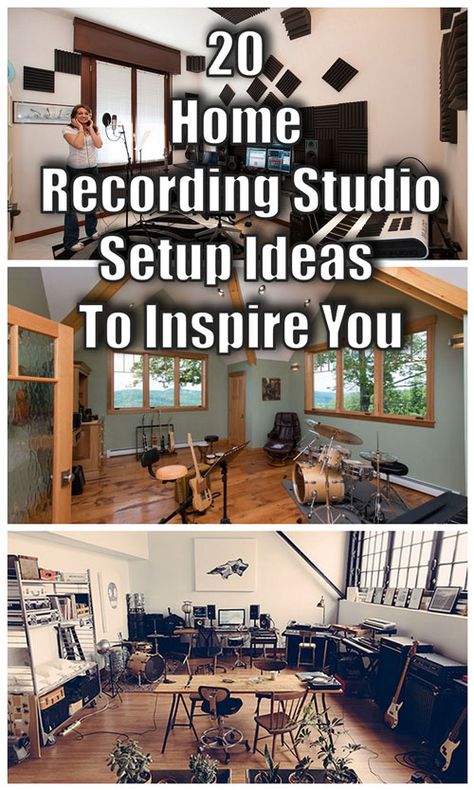 20 Home Studio Recording Setup Ideas To Inspire You... http://www.infamousmusician.com/20-home-studio-recording-setup-ideas-to-inspire-you/ #homerecording #homestudio #homerecordingstudio #studio Home Recording Studio Aesthetic, Small Recording Studio Design, Home Recording Studio Ideas, Backyard Music Studio, Recording Studio Room, Recording Studio Ideas, Studio Setup Ideas, Small Music Room, Small Home Recording Studio