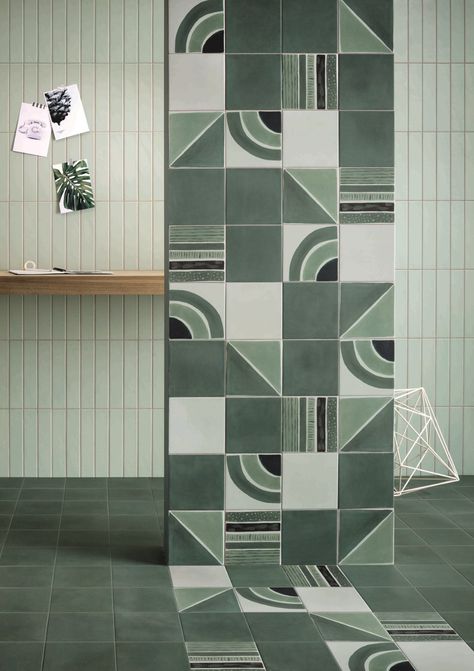 In the Name of Decor, Material, Color Toilet Tiles, Green Tiles, Floor Edging, Traditional Tile, Create Decor, Tile Stores, Bathroom Wall Tile, Green Tile, Design Del Prodotto