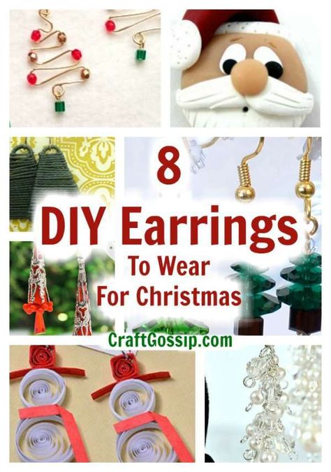 These Christmas tutorials are all for Earrings that are perfect for the festive season. All of these links lead to DIY earring tutorials. They are easy to follow with photos to guide you along. If you are looking to buy … Read More... Earring Ideas For 4 Holes, Christmas Earrings Diy Beads, Homemade Christmas Jewelry, Diy Dangle Earrings Tutorials, Christmas Jewelry Diy Earrings, Diy Christmas Earrings Easy, Christmas Earrings To Make, Beaded Christmas Ornaments Diy Tutorials, Christmas Diy Earrings