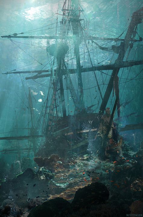 Ship Wreck, Blake Rottinger on ArtStation at https://www.artstation.com/artwork/WYwRN Ship Wreck, Navi A Vela, Abandoned Ships, Ghost Ship, Mermaid Aesthetic, Hozier, Fantasy Aesthetic, Arte Fantasy, Tall Ships