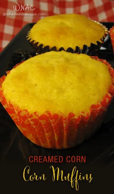 Corn Casserole Muffins, Cornbread Muffins Jiffy, Creamed Corn Cornbread, Jiffy Cornbread Recipes, Jiffy Corn Muffins, Easter Dinner Menus, Cornmeal Muffins, Muffins Blueberry, Cream Corn