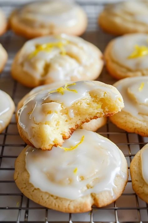 These lemon meltaway cookies are delightfully buttery with a delicate texture and bright lemon flavor that melts in your mouth! Melt In Your Mouth Lemon Cake, Lemon Pudding Crinkle Cookies, Lemon Meyer Recipes, Ham And Goodies Lemon Cookie Recipe, Three Ingredient Lemon Cookies, Lemon Meltaways Cookies, Melt And Mix Cookies, Ultra Easy Lemon Cookies, Joanna Gaines Lemon Tea Cookies