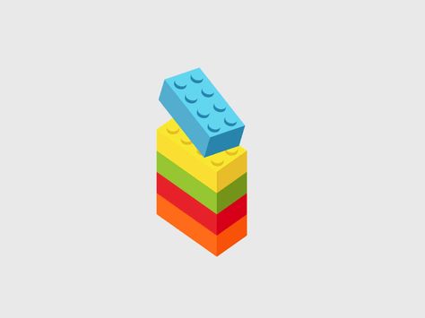 LEGO Loop by Chris Gannon Sales Script, Lego Animation, Loop Gif, Ui Animation, Isometric Design, Lego Design, Animation Design, Lego Brick, Kiosk