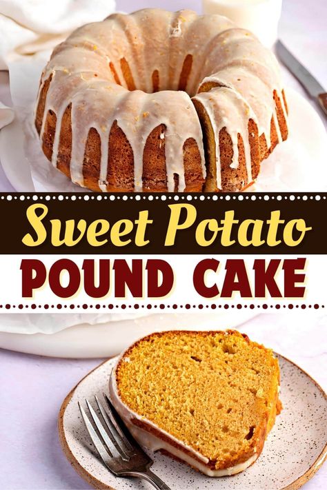 The sweet potato pound cake recipe is a taste of the South! Serve it at your next party, and be prepared for a show-stopper. Sweet Potato Pound Cake Recipe, Sweet Potato Pound Cake, Best Sweet Potato, Sweet Potato Cake, Pound Cake Recipe, Potato Cakes, Maple Glaze, Quick Easy Snacks, Easy Snack Recipes