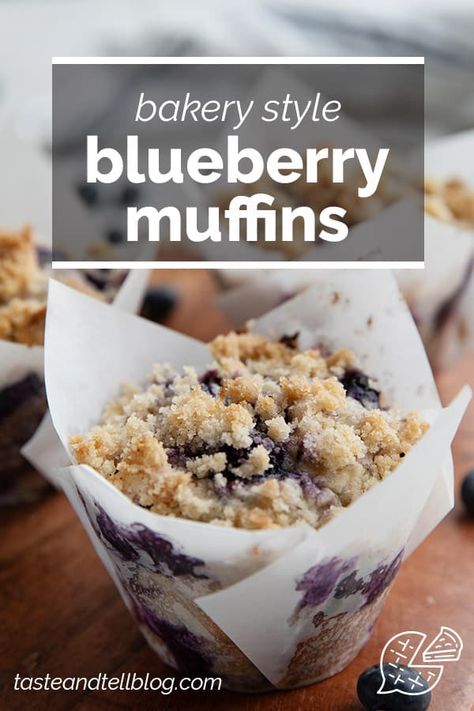 Better than bakery muffins, these Blueberry Muffins are filled with blueberries, then topped with more blueberries and a crumb topping. They are moist and bursting with blueberries! Huge Blueberry Muffins, Award Winning Blueberry Muffins, Blueberry Muffins With Crumble Topping Easy, Blueberry Muffins With Yogurt Recipe, Huckleberry Muffins With Crumb Topping, Bakery Style Blueberry Muffins Jumbo, Large Blueberry Muffins, Big Blueberry Muffins, Blueberry Muffins With Frozen Blueberries