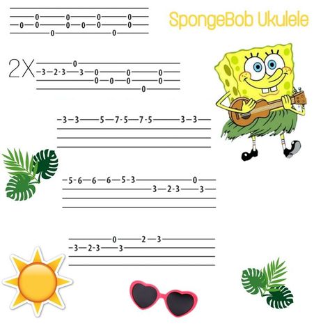 Ukulele Songs Popular, Akordy Na Ukulele, Ukulele Practice, Ukulele Fingerpicking Songs, Ukulele Tabs Songs, Spongebob Theme, Ukelele Chords Ukulele Songs, Ukulele Fingerpicking, Ukulele Songs Beginner