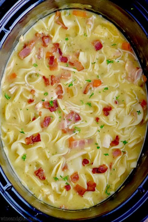 When life gets crazy, make this Crock Pot Chicken Bacon Ranch Soup! This soup takes so little time to make, but is delicious, creamy, and packs a flavor punch. Crockpot Chicken Bacon Ranch Soup, Crock Pot Chicken Bacon Ranch, Chicken Bacon Ranch Soup, Crockpot Chicken Bacon Ranch, Crockpot Chicken Bacon, Chicken Bacon Ranch Crockpot, Ranch Soup, Ranch Crockpot, Slow Cooker Broccoli