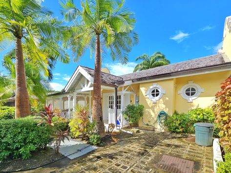 Unveiling Paradise at Porters Court #2: Your Barbados Escape Awaits! Nestled in the heart of Porters St. James, Barbados, Porters Court #2 promises a tropical haven of your dreams.  This charming 2-bedroom, 2 & a half-bathroom chattel-house styled villa, seamlessly blends Bajan charm with modern comfort, offering an unforgettable escape to sun-kissed days and starlit nights. Step inside and be captivated by the light-filled living space.  Cool, tiled floors and breezy windows invite the Caribb Chattel House, St James Barbados, Horizon Painting, Poolside Loungers, Painting The Sky, Beach Shacks, Tiled Floors, Another Day In Paradise, Site Plans