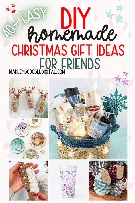 Discover 49 of the best DIY Christmas gifts for friends that are easy to make and sure to impress! From cute and unique to small and budget-friendly, these homemade gift ideas are perfect for spreading holiday cheer. Start crafting today and create something special for your friends this Christmas! Diy Upcycled Christmas Gifts, Diy Gift For Students, Diy Gifts For Neighbors, Homade Christmas Gifts Ideas Easy Diy, Cute Small Gift Ideas, Adult Christmas Gift Ideas, Consumable Gift Ideas, Diy Gifts For Adults, Inexpensive Christmas Gift Ideas