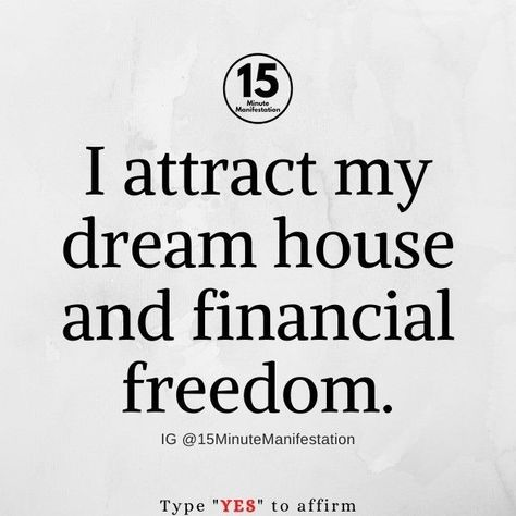 Freedom Manifestation, Affirmation Beauty, Wisdom Affirmations, My Dream House, I Attract, Money Vision Board, Affirmation Board, Manifestation Affirmation, Vision Board Affirmations