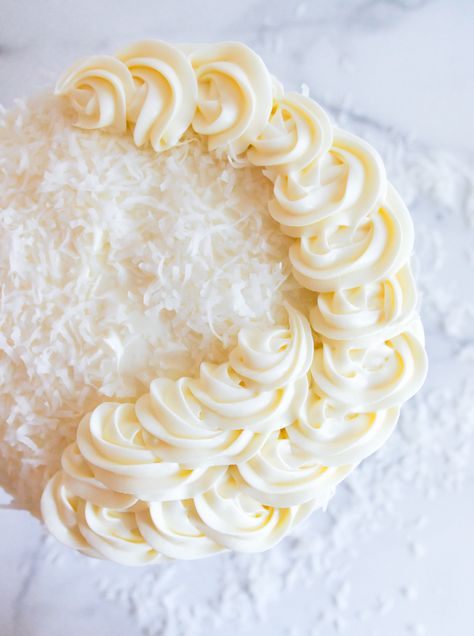 Coconut Cream Cheese Frosting | Bake at 350° Coconut Cream Cheese Icing, German Chocolate Cookies, Coconut Cream Frosting, Coconut Cream Cheese, Coconut Cream Cheese Frosting, Coconut Cream Cake, Coconut Icing, Decorator Frosting, Coconut Frosting