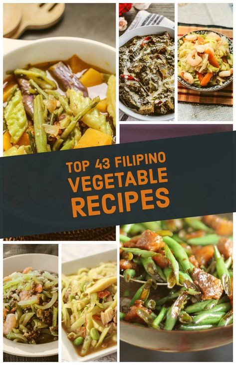 Top 43 Filipino Vegetable Recipes - Ang Sarap Pinoy Healthy Recipes, Vegetarian Recipes Filipino, Pinoy Recipes Easy, Pinoy Recipes Philippines, Pinoy Gulay Recipe, Vegetarian Filipino Food, Vegetable Recipes Filipino, Lutong Bahay Filipino Food, Filipino Sides