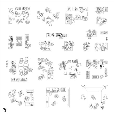 Workshop Plan Architecture, People Top View, Sculpture Workshop, Workshop Architecture, Workshop Plans, Autocad Blocks, Artist Workshop, Plans Architecture, Studios Architecture