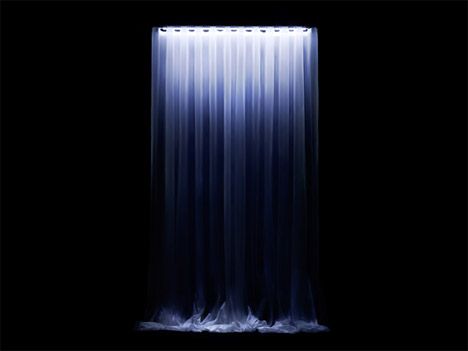 Waterfall Curtain by Barbara Bona Waterfall Curtains, Led Fabric, Stage Backdrops, Visual Lighting, Waterfall Lights, Led Curtain Lights, Glass Menagerie, Sleep Token, Led Curtain