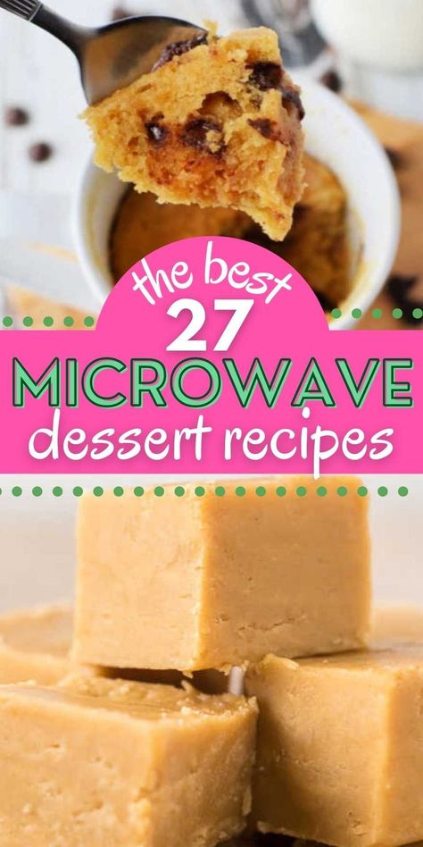 Microwave Recipes In A Cup, Desserts To Make In The Microwave, Simple Microwave Desserts, Microwave Cup Desserts, Microwave Treats Easy, Sweet Microwave Recipes, Quick And Easy Microwave Desserts, Quick Dessert For Two, Easy One Person Recipes