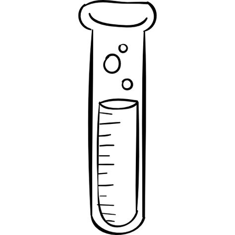 Test Tube Drawing, Beaker Drawing, Tube Drawing, Science Drawing, Planner Icons, Science Party, Bullet Planner, Chemistry Labs, School Organization Notes