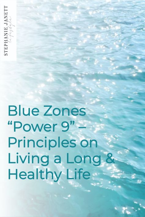 Design your lifestyle by implementing healthy daily practices with the “Power 9” Blue Zone principles. Live longer, healthier and happier lives with 9 elements that influence increased longevity. Want to live to 100? Try these 9 Blue Zone lifestyle tips that are centered around holistic wellness. Wellness tips from Blue Zone regions around the world. #wellness #bluezones #power9 #healthylifestyle #dailypractices #mindbodyspirit #selfcare #longevity Blue Zone Challenge, Blue Zone Lifestyle, Blue Zones Lifestyle, Longevity Lifestyle, Blue Zone Recipes, Real Estate Vision Board, Veg Diet, Zone Diet Recipes, Teenage Books