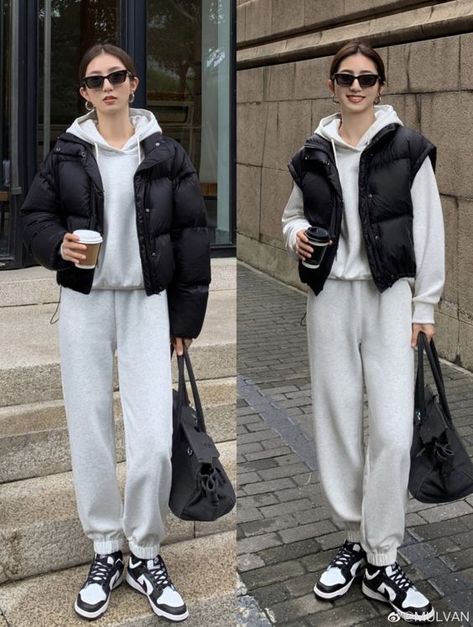 Winter Coat Outfits Casual, Korean Winter Fashion Outfits, Puffer Jacket Outfit Women, Japan Outfit Winter, School Outfits Ideas, Winter Outfits Korean, Outfit Ideas Everyday, Coat Outfit Casual, Korean Winter Outfits