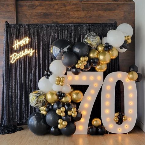 70th Party Decor, 70th Theme Birthday Party Ideas, 70th Balloon Ideas, 70th Decoration Ideas, 75 Th Birthday Party Ideas For Mom, 70 Birthday Balloon Ideas, 70birthday Party Ideas, 60th Birthday Backdrop Ideas For Mom, 75th Party Ideas