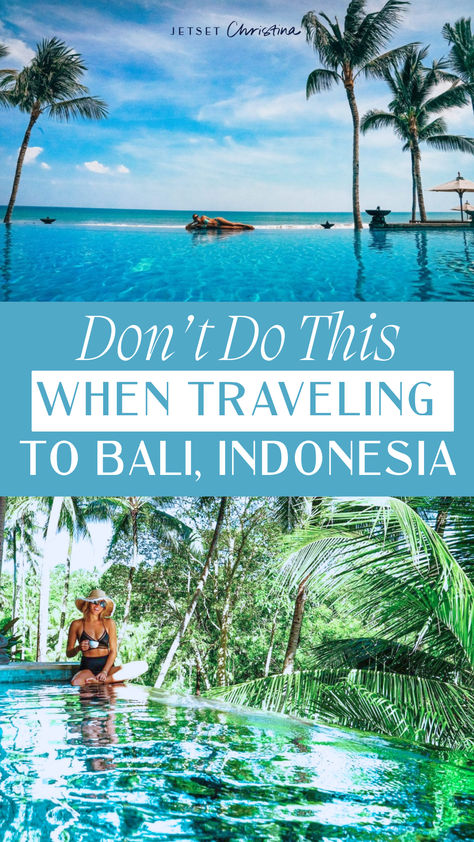 If you’re planning a trip to Bali for the first time, I’m so excited for you! Navigating this island can definitely be overwhelming for people! Avoid these travel mistakes and misconceptions about Bali to enjoy the most of this beautiful tropical paradise. #Bali #BaliTravelGuide #TraveltoBali #BaliIndonesia #TravelTips #SummerEssentials #SummerBucketList Where To Go In Bali, Bali Travel Route, Planning A Trip To Bali, Bali Adventure, Best Beaches In Bali, Traveling To Bali, Bali Trip Planning, Backpacking Indonesia, Visit Bali