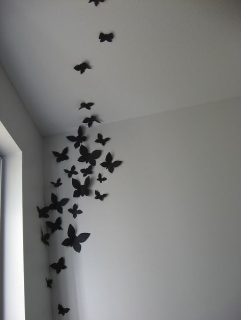 Butterfly Room Decor, Diy Wall Decor For Bedroom, Butterfly Room, Easy Room Decor, Diy Room Decor For Teens, Easy Diy Room Decor, Cute Diy Room Decor, Indie Room Decor, Pinterest Room Decor