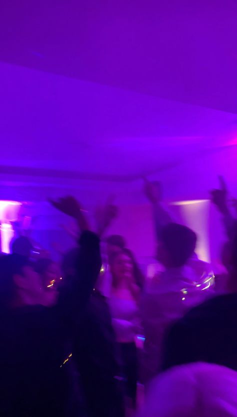 Party, people, aesthetic, purple, purple leds, dancing, party aesthetic Purple Party Asthetics, Purple Party Lighting, Dance Party Birthday Aesthetic, Party Era Aesthetic, Dance Purple Aesthetic, Sylwester Aesthetic, Guts Aesthetic Purple, Purple Dance Aesthetic, Party Aesthetic Purple