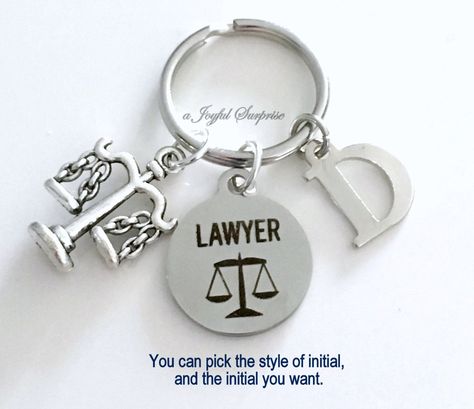 Lawyer Key Chain, Lawyer KeyChain, Gift for Lawyer Gift Keyring, Law School Student Graduation Gift Birthday Present Initial Personalized  A personal favorite from my Etsy shop https://www.etsy.com/ca/listing/398850015/lawyer-key-chain-lawyer-keychain-gift Lawyer Keychain, Lawyer Gift Ideas, Lawyers Day, Women Lawyer, Lawyer Gifts, Law School, Keychain Gift, Lawyer, Beaded Keychains