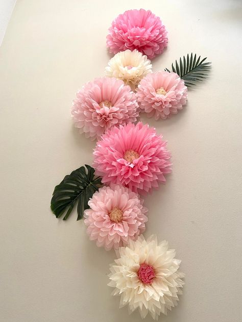 Tissue paper garlands