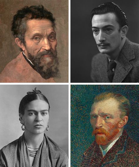 Famous Artists Self Portraits, Portraits Of Famous Artists, Most Famous Artists Paintings, Popular Artists Artworks, Famous Illustrators Artists, Famous Painters Paintings, Famous Portraits Painting, Famous Portrait Artists, Angelic Art