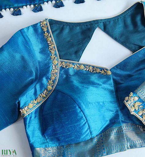 Blue Blouse Designs, Lace Blouse Design, Boat Neck Blouse Design, New Saree Blouse Designs, Latest Model Blouse Designs, Fashionable Saree Blouse Designs, Cutwork Blouse Designs, Blouse Design Images, New Blouse Designs